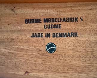 Gudme moebelfabrik Denmark Danish dining table and chairs