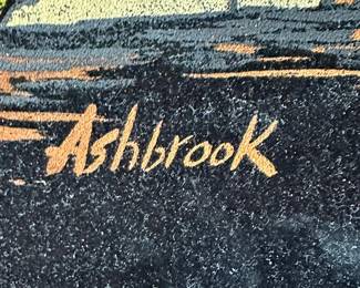 Vtg Velvet Light Up Mission Painting - Ashbrook