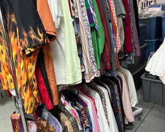 Bowling shorts vintage blouses vintage shirts all clean most are ironed also