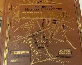 The Official Military Atlas of the Civil War, Collectors Edition 1983, leather bound