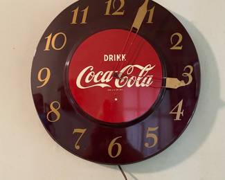 Vintage 1950’s Coca-Cola electric wall clock