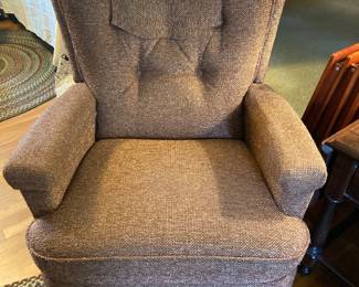 Vintage brown tweed La-Z-Boy recliner