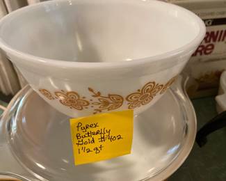 Vintage Pyrex Butterfly Gold