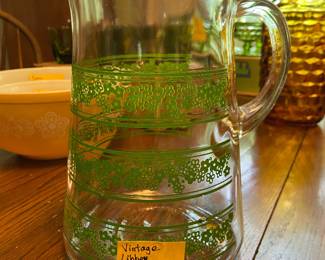 Vintage Libbey Spring Blossom pitcher