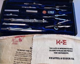 Vintage drafting tool set