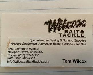 Firearms will be taken to Wilcox Bait & Tackle after purchase.  Purchaser to pay for the Background Check & pick up firearm upon completion 