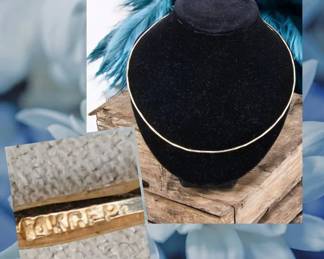 14K GFP Collar Necklace  10 Grams