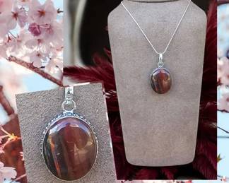 Red Jasper Necklace  Tested