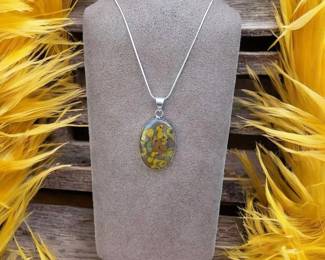 Fruit Jasper Necklace  Tested