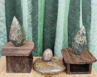 Ammolite Fossil  Jasper Towers