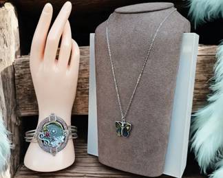 Butterfly Cuff Bracelet  Necklace