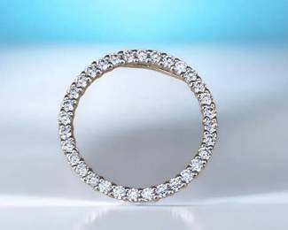 Sterling Silver JCM Circle Of Life Pendant CZ