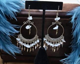 Bohemian Quartz Chandelier Earrings  Tested