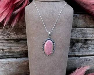 Rhodonite Necklace  Tested