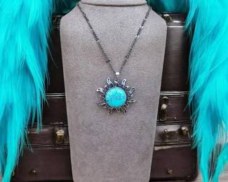 Turquoise Sun Pendant