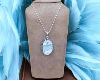 Dendritic Opal Necklace  Tested