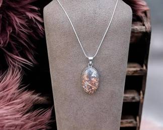 Leopard Skin Jasper Necklace  Tested