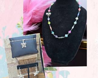 Carnival Melody Necklace  Starfish Earrings  Sea Turtle Bracelet  Anklet