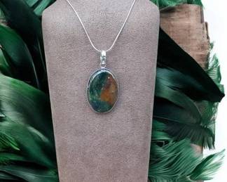 Azurite Chrysocolla Necklace  Tested