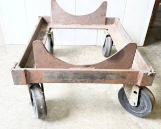 115 HeavyDutyIndustrialSteelDollyEngineStandBaseonCasters