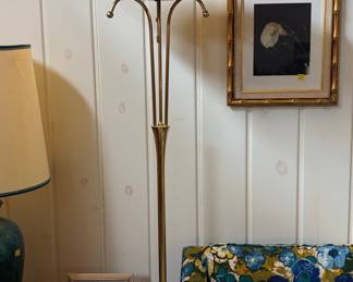 Mid-Century Modern Brass Arc Floor Lamp