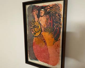 Ann Dearisley-Vernon "A White Bogner" Lithograph, 1961
