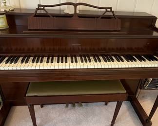 Wurlitzer Spinet Piano with Bench
