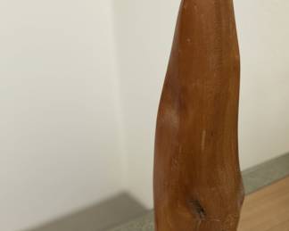 Organic Hand-Carved Wood Sculpture
