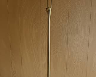 Vintage Brass Torchiere Floor Lamp Mid Century Modern