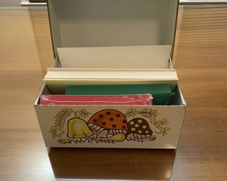 Vintage Merry Mushroom Recipe Box