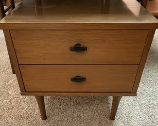 Mid-Century Modern Bassett Walnut Nightstand