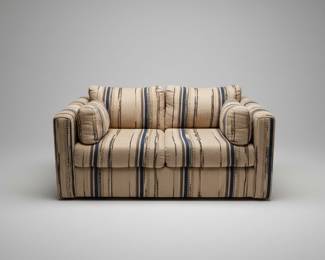The Dagel Company Striped Loveseat 
