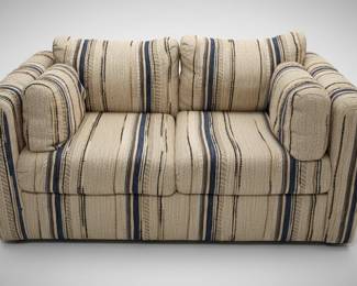 The Dagel Company Striped Loveseat 