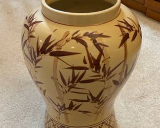 Chinese Export Ginger Jar with Bamboo Motif