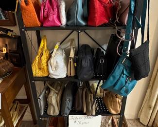 Assorted Ladies Handbags and Shoes