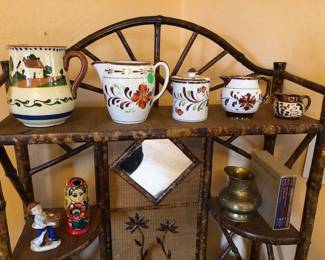 Mottoware Jug, Vintage Copper Luster Collection