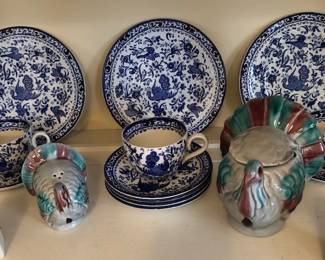 Burleigh Bluebird Blue & White Dishes