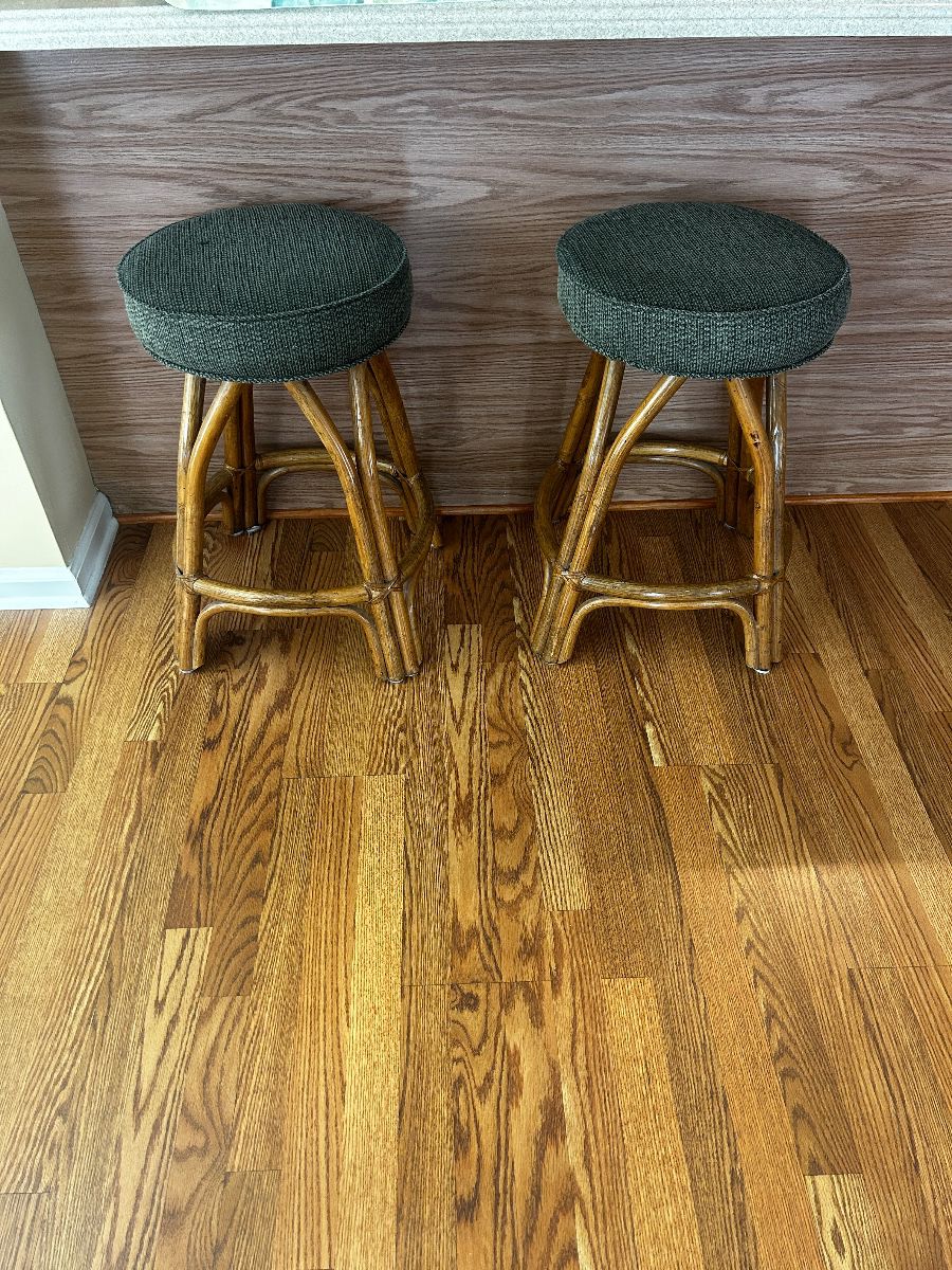 Vintage rattan Stools / $80