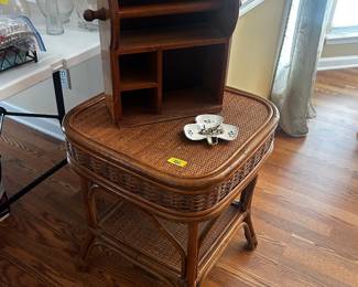 Rattan table $40