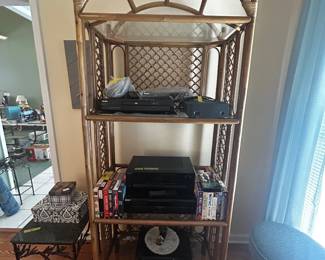 Vintage Rattan Shelf