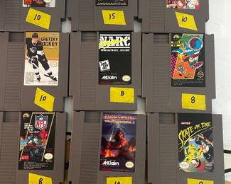 Vintage Nintendo games prices in picture 