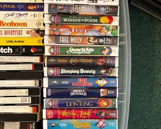 Clamshell VHS $2 each others $1 each