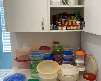 Spices, Tupperware’s and more