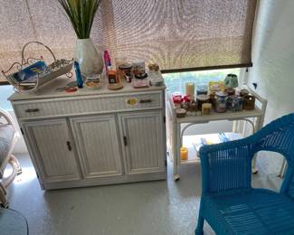 So many candles and so much wicker