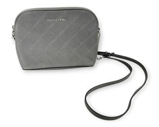 Michael Kors Quilted Grey Crossbody Purse w COA