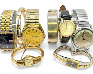 Vintage Watches And Bracelets Seiko, Benrus, Pulsar, Citizen,  More