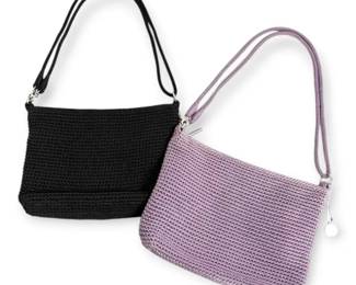 The Sak Purple  Black Crocheted Handbags