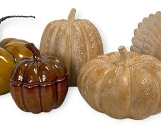 Fall Decorations  Pumpkins  Turkey