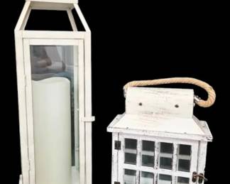White Decorative Candle Lanterns
