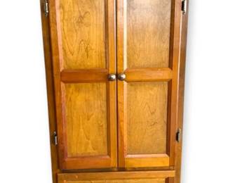 Wood Storage Cabinet With Shelves  Drawer